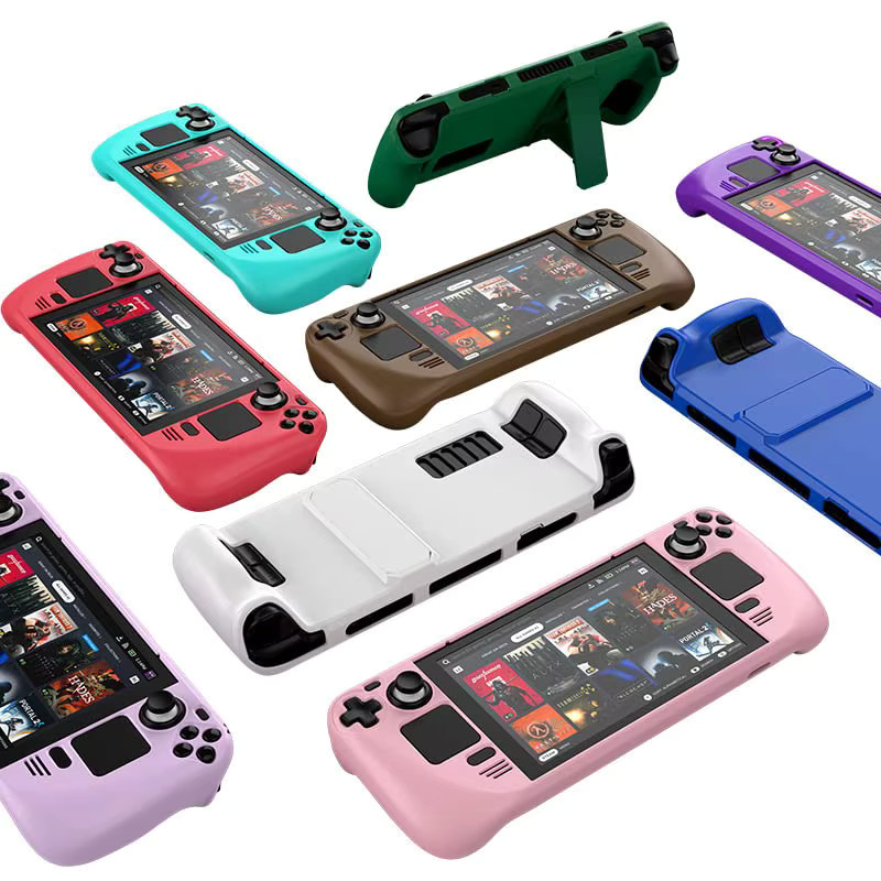Bibuks Schutzhülle für Steam Deck und Controller, bunte Hartschale mit integriertem Ständer - Bild 3