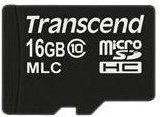 Transcend microSDHC Speicherkarte Class 10 mit 16 GB in Schwarz (TS16GUSDC10M) - Bild 1
