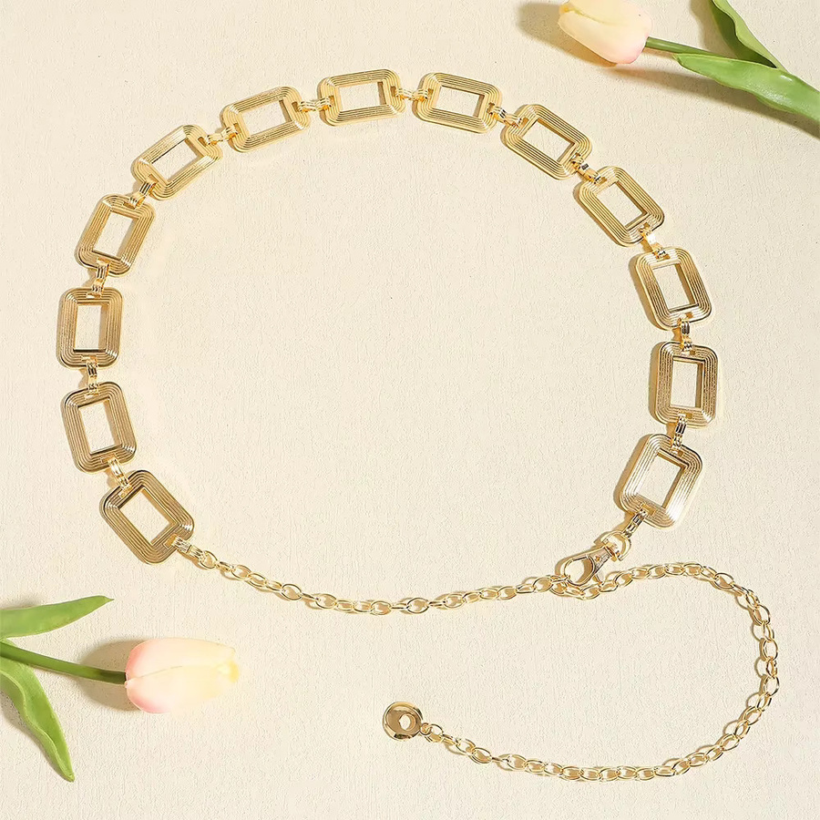 Taille Kette, Metall, quadratische Schnalle, Damen - Bild 3