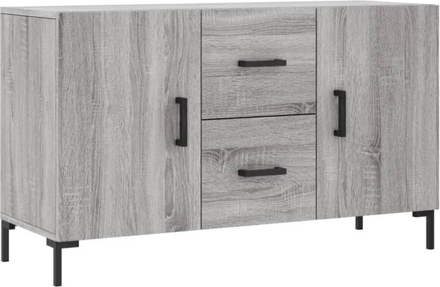 vidaXL Sideboard modern in Grau Sonoma aus Holzwerkstoff und Metall, B/T/H: 100 x 36 x 60 cm - Bild 1