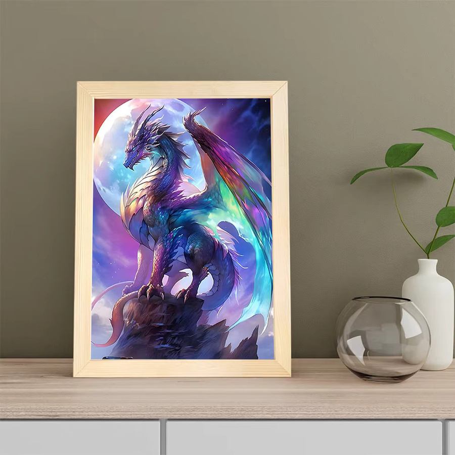 Evershine 5D Kreuzstich-Set Drachen Mondbild Multicolour B/H: 40 x 30 cm - Bild 3