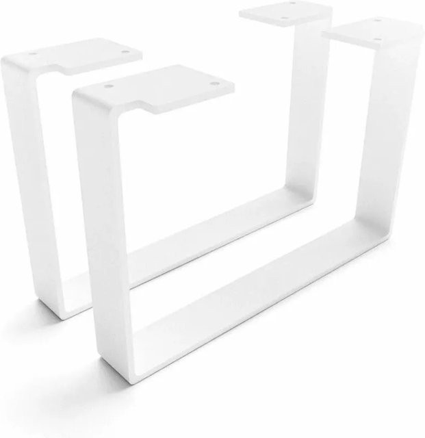 HEVVA Möbelfüße LUXEMBURG 2er Set Weiß, Höhe: 20 cm, Tiefe: 30 cm - Bild 1