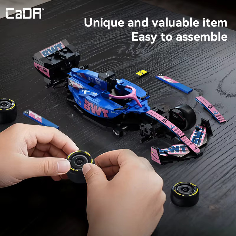 CaDA Alpine F1 A525 Formel-Rennwagen Nr. 43, Sammler-Bausteine, ab 8 Jahren - Bild 4