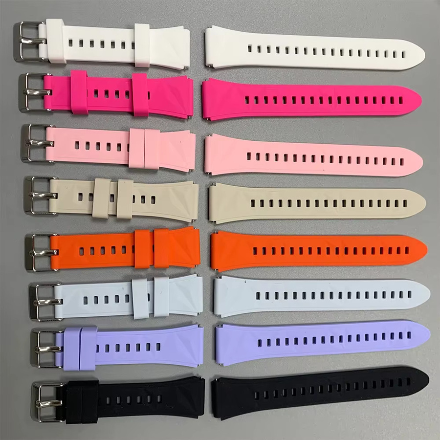 Smartwatch Armband Silikon, 18mm, Weiß - Bild 2