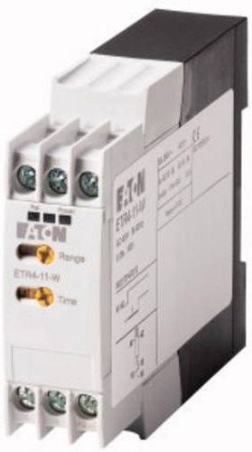 Eaton 031883 ETR4-11-W Elektronisches Zeitrelais für DIN-Schiene in Weiß - Bild 1