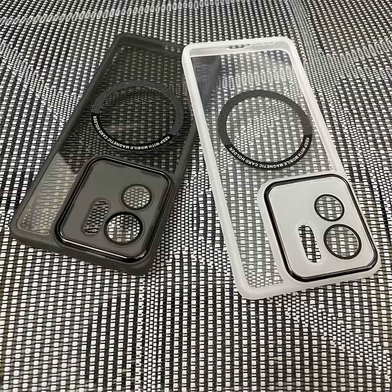 Magnetische TPU Silikon Schutzhülle für Motorola Edge 40 5G, transparent, mit MagSafe Kompatibilität und Kameraschutz - Bild 2