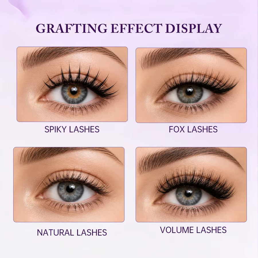 Yelix Camellia Volume Lashes Wimpernverlängerungen, Black, Natürlich - Bild 3