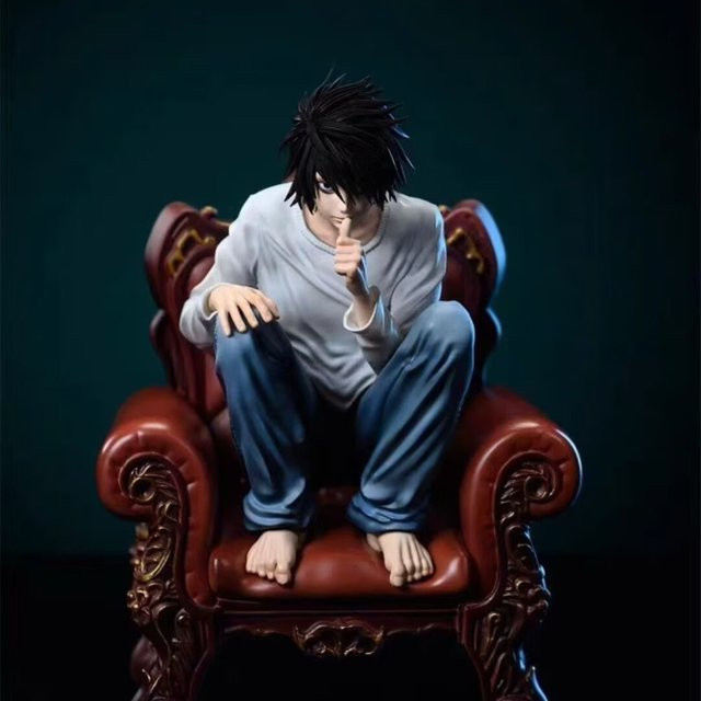 Bandai Death Note L Lawliet Figur, PVC Puppe, 18cm, Bunt / Mehrfarbig - Bild 1