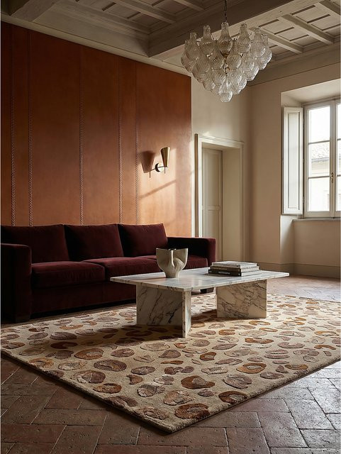 Kadima Design Kurzflor Teppich SABLE mit Leoparden-Muster in Beige und Multicolour, B/T: 160 x 230 cm - Bild 1