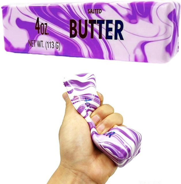 Binchi Outdoor Equipment Butter Squishy Pu Slow Rising Quetschspielzeug, violett - Bild 1