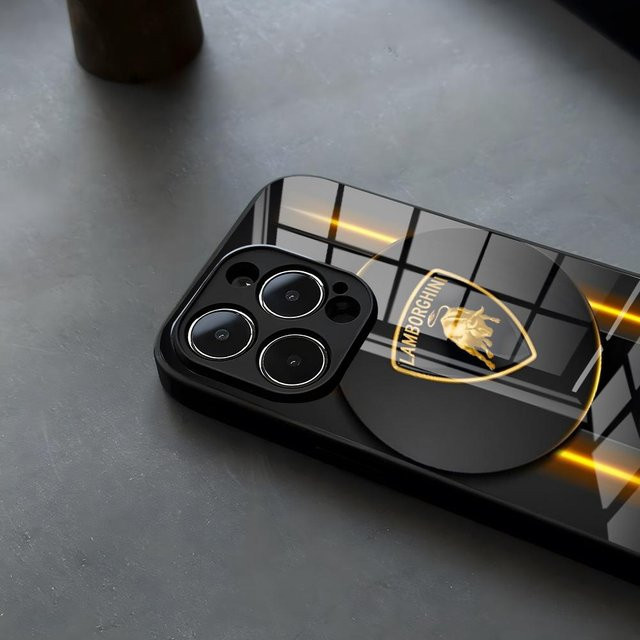Rastar Handyhülle aus Glas in Schwarz für iPhone und Samsung Modelle - Bild 1