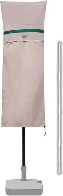 Sekey Wasserdichte Schutzhülle aus Polyester für Doppelsonnenschirme und Gartenschirme in Taupe/Beige - Bild 1