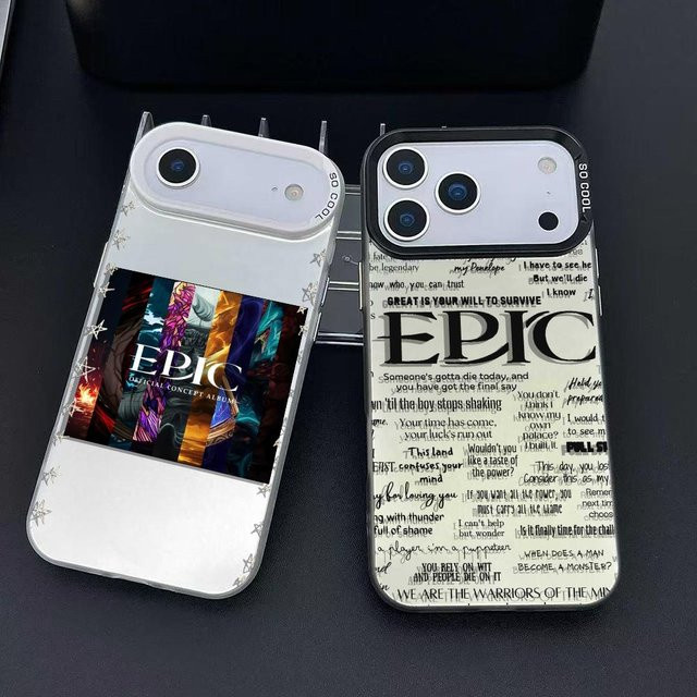 E-epic The Musicals Handyhülle für iPhone 11 bis 17 Pro Max, bunt, mattes Laser-Aurora Design, stoßfest - Bild 1