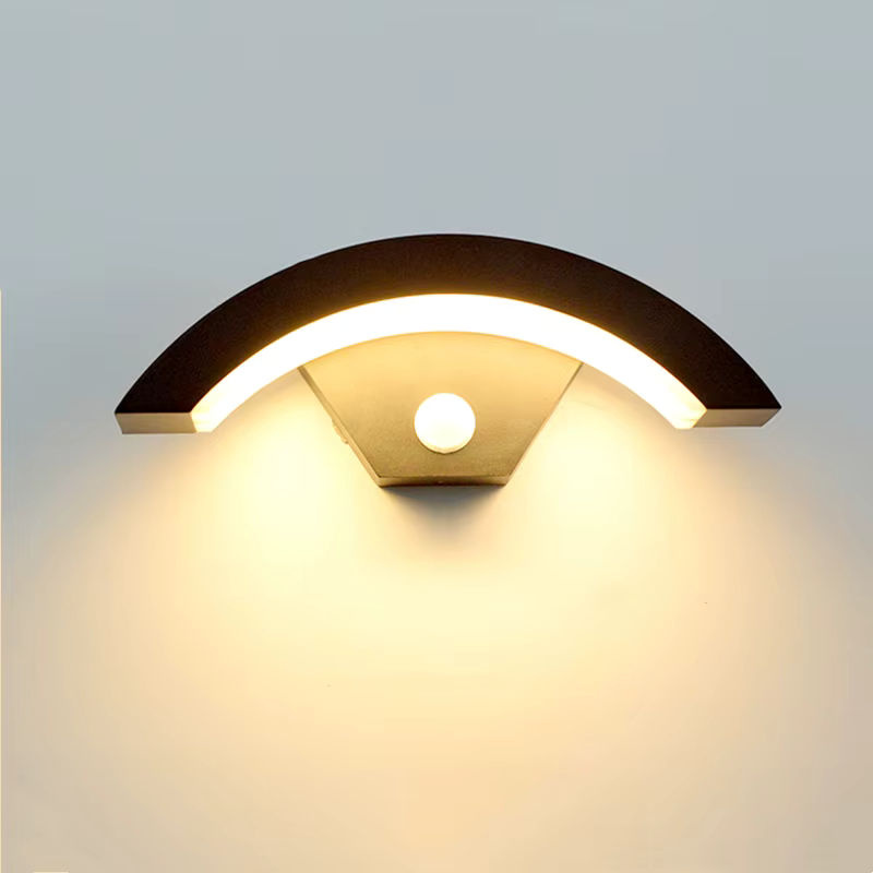 Khelse Moderne LED Außenwandleuchte mit Bewegungssensor, Wasserdicht IP65, Aluminium, Warmweiß 3000K - Bild 2