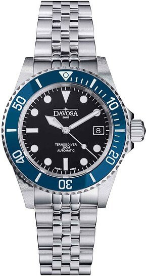 Davosa Armbanduhr Ternos Diver, Automatik, Edelstahl, Schwarz, Herren - Bild 1
