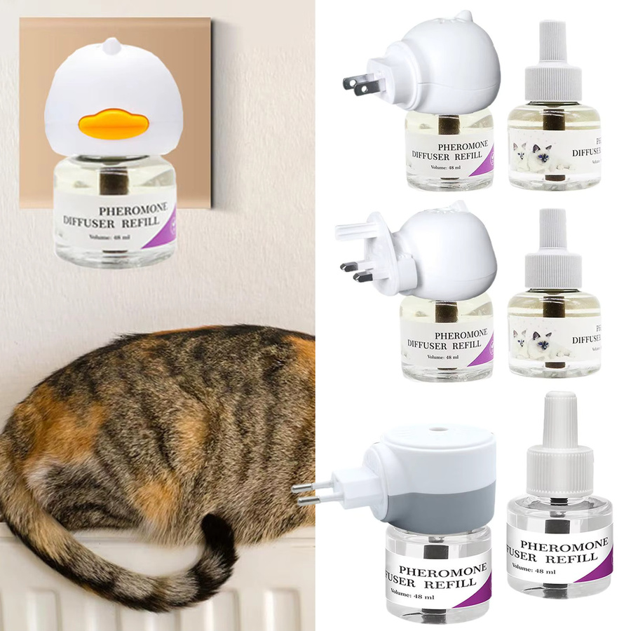 Quiet Comfort Supplies Haustier-Pheromon-Diffusor zur Beruhigung von Katzen gegen Stress - Bild 3