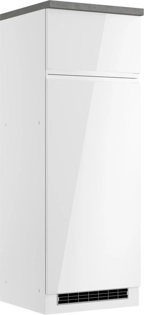 Held Küchen Kühl- und Gefrierumbau Gera Breite: 60 cm, Farbe: Weiß/Beton - Bild 1