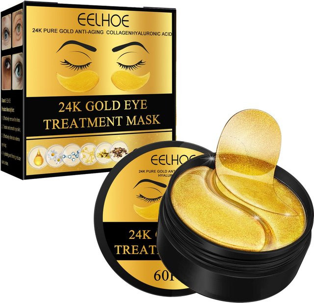 i-Beautiful Augenmaske mit Gold, Hyaluronsäure, Kollagen, Unisex - Bild 1