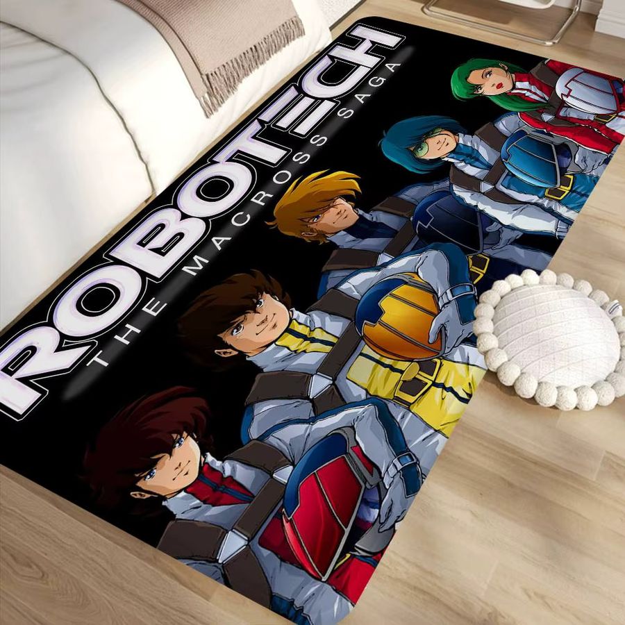 Potdemiel Cartoon R-Robotech Bodenmatte, rutschfeste Dekomatte in Multicolor für Wohnzimmer, Wäscheküche oder Kinderzimmer - Bild 2