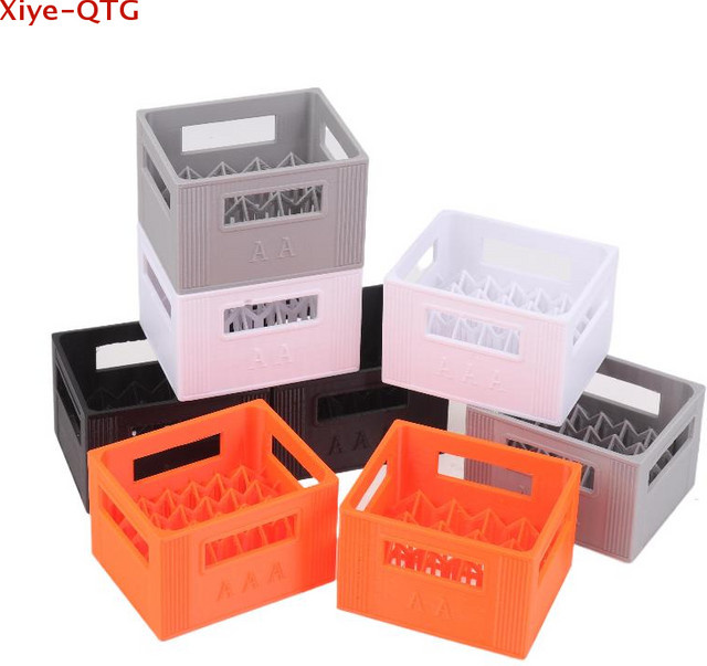 Batterie-Aufbewahrungskoffer im Bierkisten-Stil für AA und AAA Batterien, stapelbare Batteriebox aus 3D-Druck - Bild 1