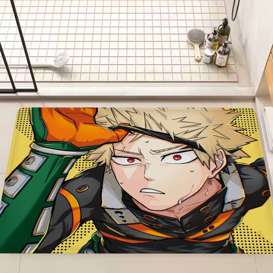 Anime B-bakugo Katsuki Anti-Slip Fußmatte für Badezimmer, Kinderzimmer und Wohnzimmer - Bild 2
