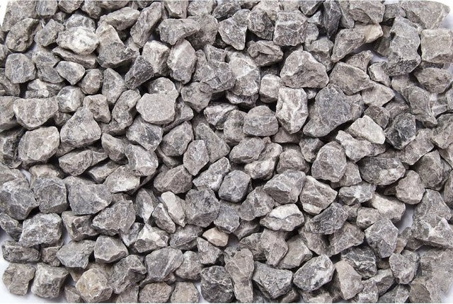Marmorsplitt Scherf Grau-Weiß als Zierkies für den Garten, Körnung 16 - 25 mm, 1000 kg Big-Bag - Bild 1