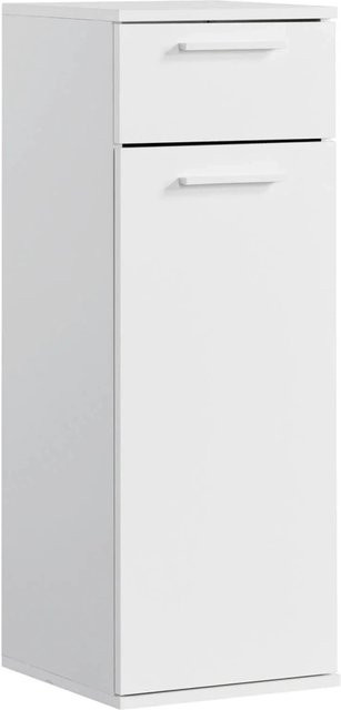mokebo Bad-Beistellschrank Der Matrose in Weiß, H: 91 cm, B: 33 cm, T: 34 cm - Bild 1