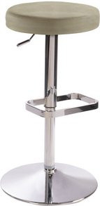 Mayer Sitzmöbel Barhocker 1200 höhenverstellbar Mikrofaser beige, Breite: 44 cm - Bild 1