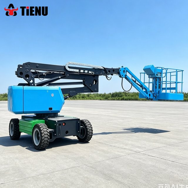 DCNB Elektro-Hubarbeitsbühne und Gelenk-Arbeitsbühne in Blau mit 6 Meter und 12 Meter Optionen - Bild 1