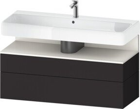 Duravit Waschtischunterschrank Qatego Wandhängend Weiß Matt B/T/H: 119 x 47 x 59 cm - Bild 1
