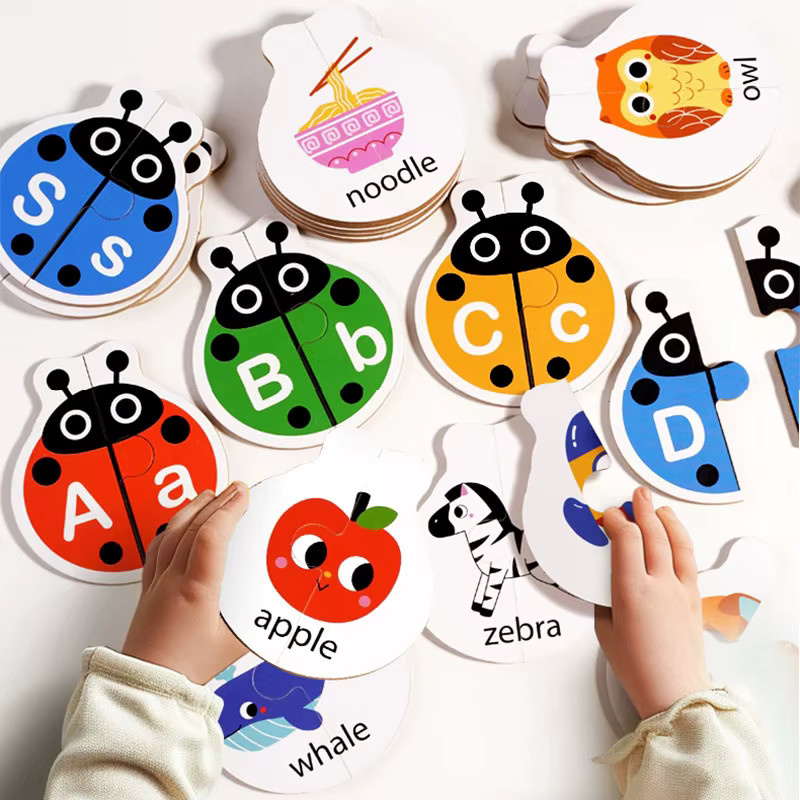 LOLOTREE Alphabet-Lernpuzzle-Spielzeug, Holz, Bunt / Mehrfarbig - Bild 4
