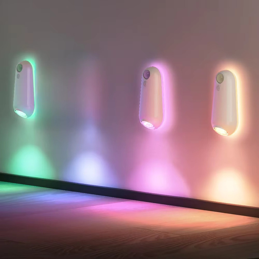 SHENZHITECH Intelligentes Toiletten-Nachtlicht mit Bewegungsmelder und RGB-LED, Mehrfarbiges Nachtlicht für das Badezimmer - Bild 1