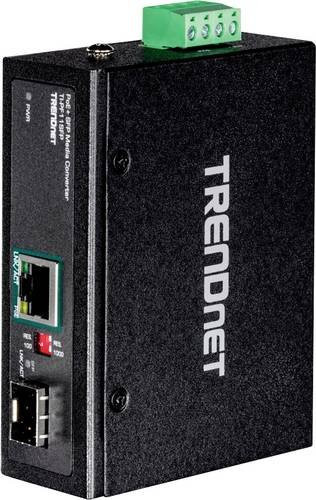 Trendnet TI-PF11SFP Netzwerk-Medienkonverter GigE mit RJ-45 und SFP Anschluss in Schwarz - Bild 1