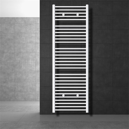 LuxeBath Badheizkörper Sahara Handtuchheizkörper Weiß mit Seitenanschluss B: 60 cm, H: 180 cm - Bild 1