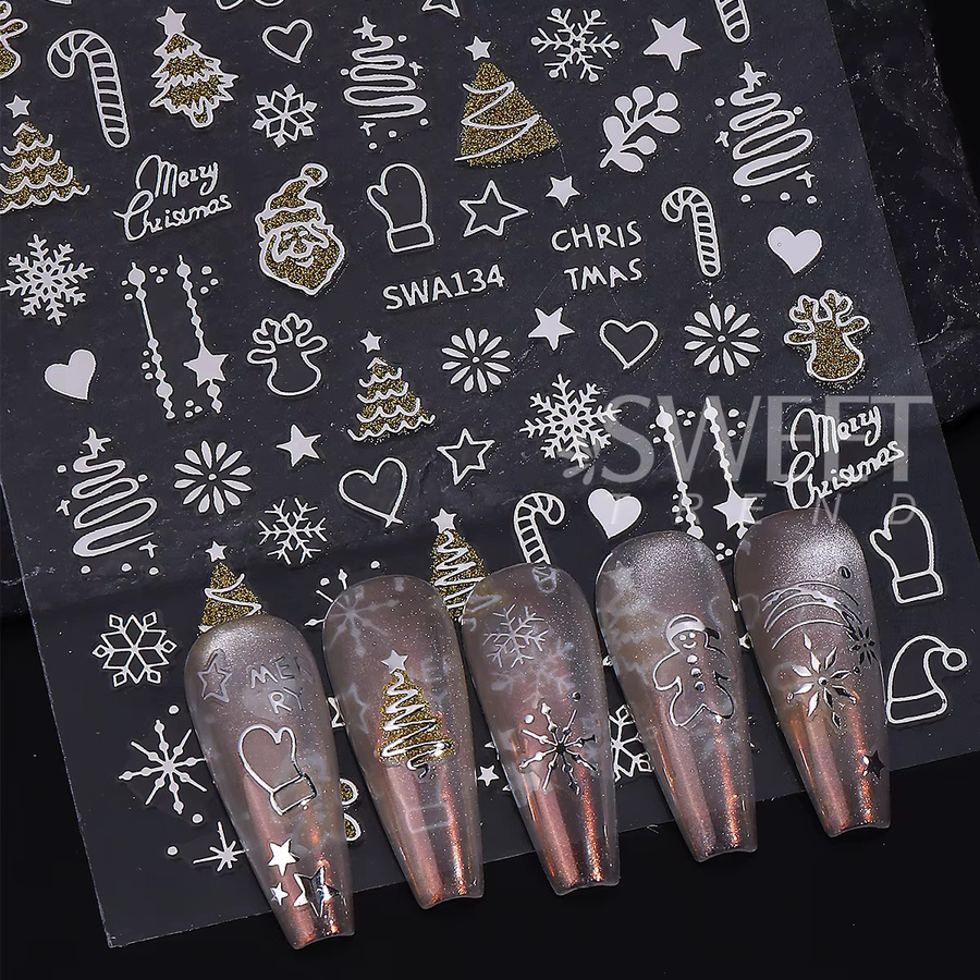 SWEET TREND Nail Art Aufkleber Metallic, 5 Stück - Bild 3