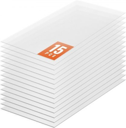 VEVOR 15er-Set Polycarbonat Gewächshausplatten, transparente Hohlkammerplatten für Garten und Gewächshaus, B/H/T: 121,0 x 60,5 x 0,6 cm - Bild 1