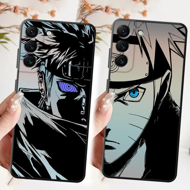 Schwarze Anime N-arutos Handyhülle für Samsung Galaxy A-Serie (A03s, A12, A13, A15, A16, A17, A20, A40, A50, A04, A05, A06) - Bild 1
