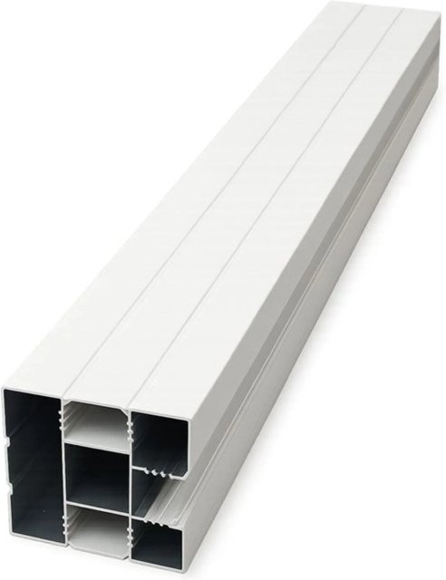 Tetzner und Jentzsch Aluminium-Zaunpfosten quadratisch in Weiß, B/T/H: 6,8 x 6,8 x 6,8 cm - Bild 1