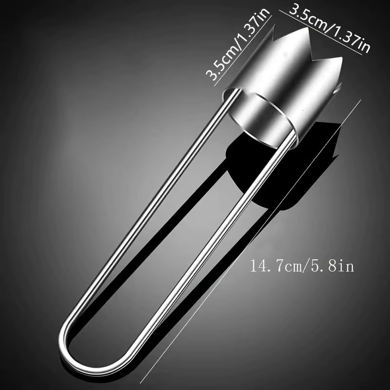 YOCITY Edelstahl Obst- und Gemüsekernentferner in Silber, Tragbarer Multi-Use Core Remover für die Küche - Bild 6