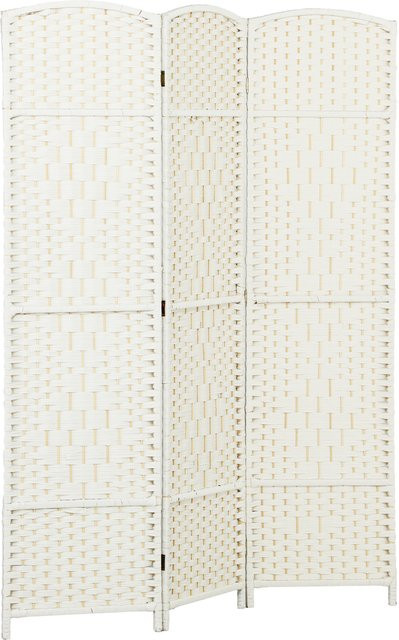 HOMCOM Innen-Paravent aus Holz mit 3 Paneelen, weiß, B/H: 135 x 180 cm - Bild 1