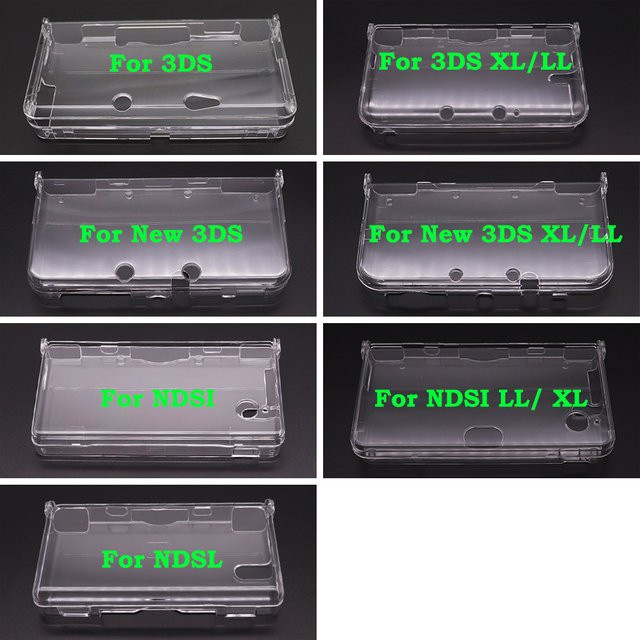 2er-Set TingDong Schutzhülle aus transparentem Kunststoff als Hard Shell Case für Nintendo 3DS, New 3DS, 3DS XL, NDSL und NDSI XL/LL - Bild 1