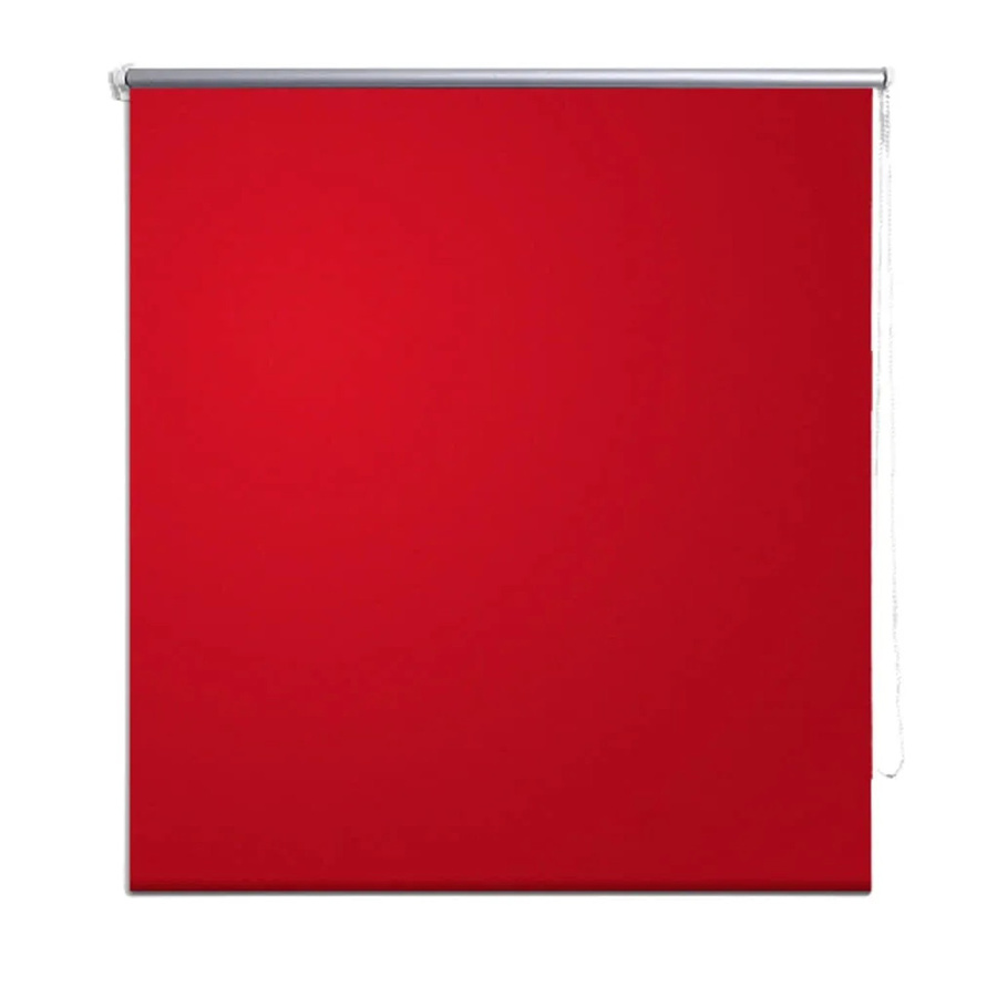 vidaXL Verdunkelungsrollo aus Polyester in Rot, thermoisolierend, B/H: 80 x 230 cm - Bild 2