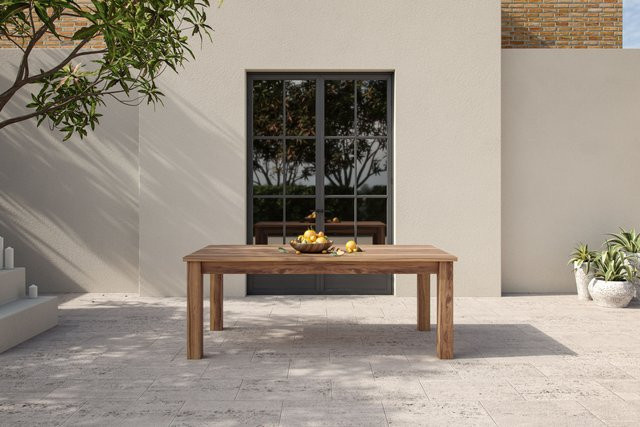 OUTFLEXX Laredo Loft Esstisch aus Akazie in Teakoptik, Braun, B/T: 200 x 100 cm, FSC-zertifiziert und witterungsbeständig - Bild 1