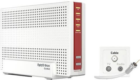 AVM FRITZ!Box 6690 Cable WLAN Router mit WiFi 6, Dual-Band, DOCSIS Kabelmodem und USB-C in Weiß - Bild 1