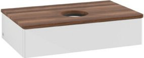 V&B Waschtischunterschrank Antao ohne Frontstruktur, Farbe Weiß, B/T/H: 80 x 50 x 19 cm - Bild 1