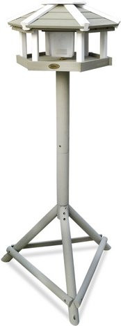 HABAU Vogelhaus Oslo aus Holz in Grau und Weiß, B/H/T: 38 x 23 x 38 cm - Bild 1