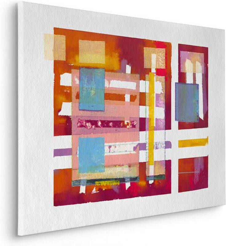 Komar Canvasbild Geometric Style Modern Abstrakt Gelb Mehrfarbig B: 90 cm, H: 90 cm - Bild 1
