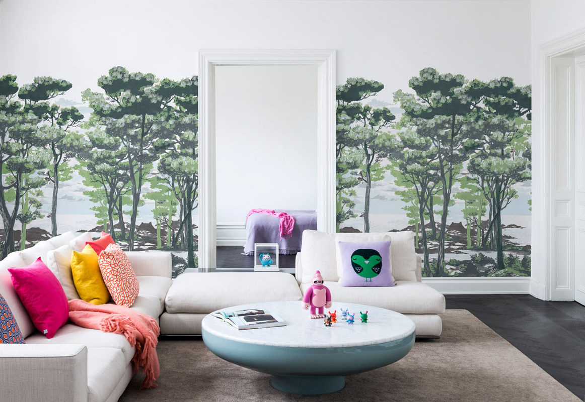 Rebel Walls Mural The Enchanted Forest Daylight Wandtattoo in Grün und Multicolour mit floralem Design - Bild 4