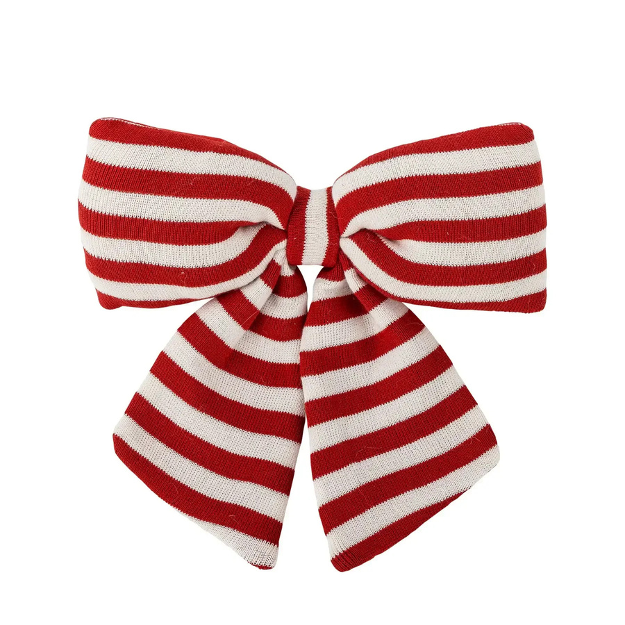 Bloomingville Dekorationsschleife Ruby in Rot und Weiß, Höhe: 28 cm - Bild 1