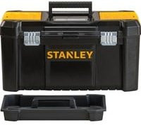 Stanley Essential Werkzeugbox aus Kunststoff mit Metallschließen, Schwarz, 48,26 cm - Bild 1